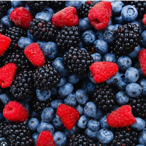 Malina 4 odmiany, Rubus idaeus