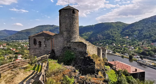 Zamek Střekov w Czechach