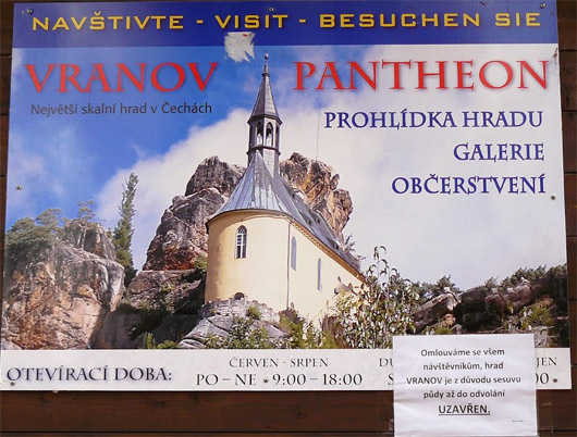 pałac Vranov wcześniej zamek Vranov w Czechach